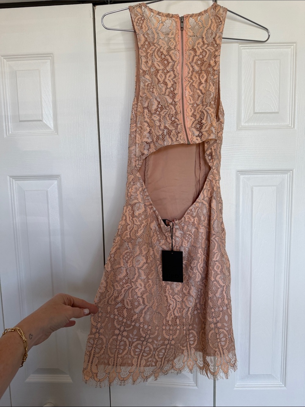 NWT REVOLVE NBD Peachy Pink Lace Mini
Size sm - Picture 6 of 8